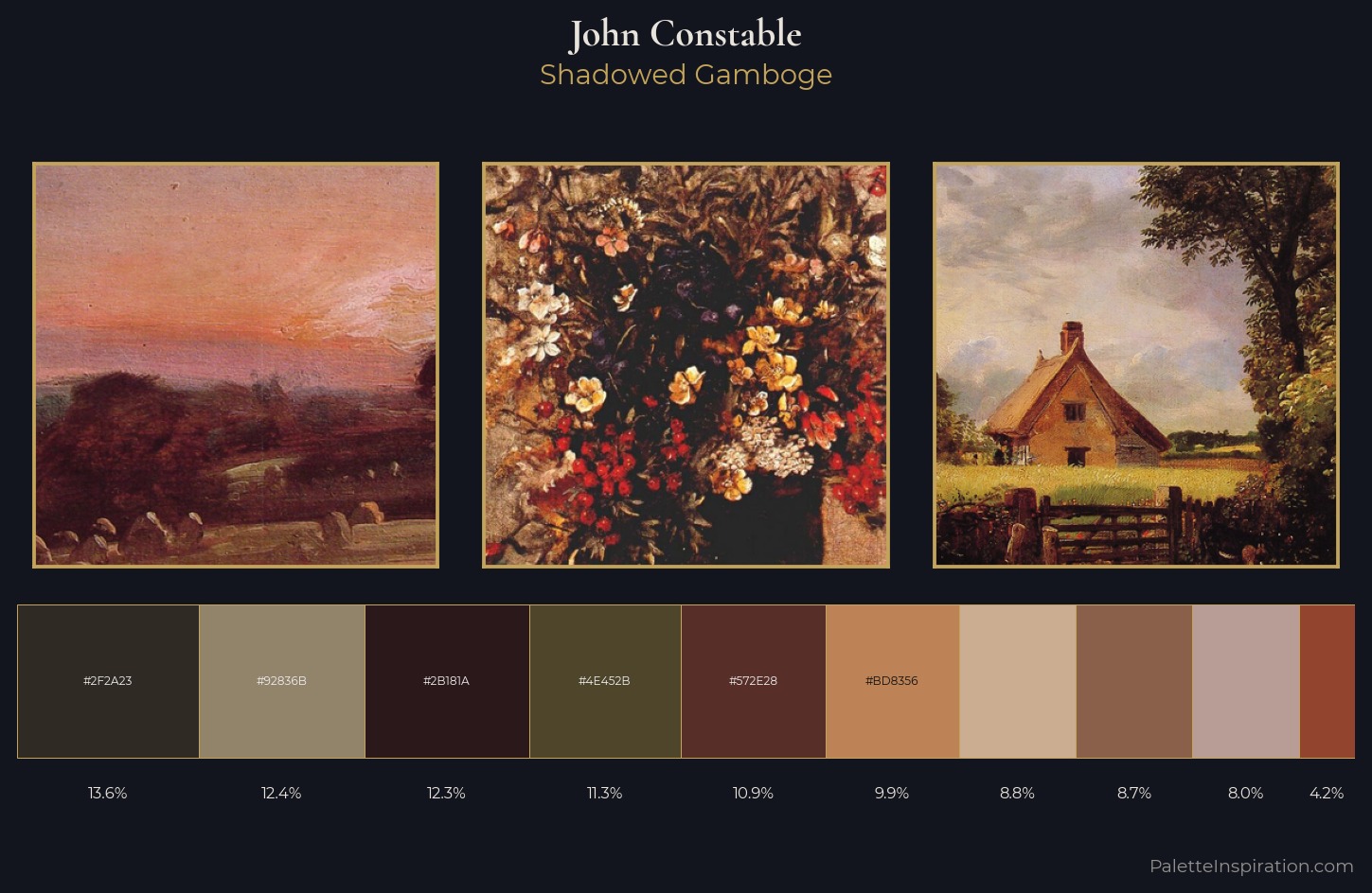 John Constable Palette 8 — Shadowed Gamboge