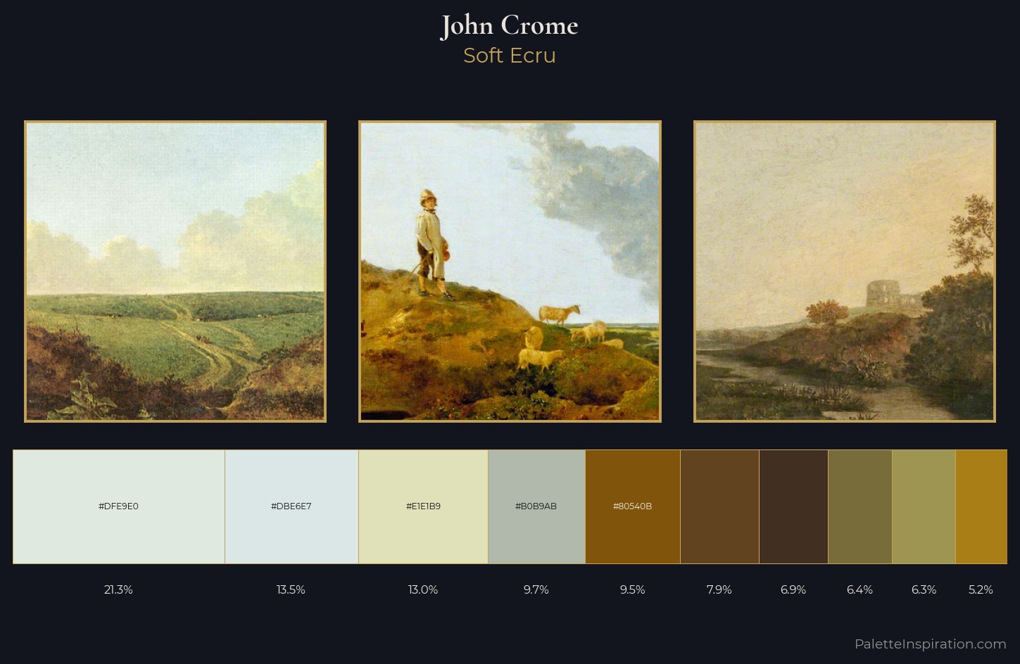 John Crome Palette 1 — Soft Ecru