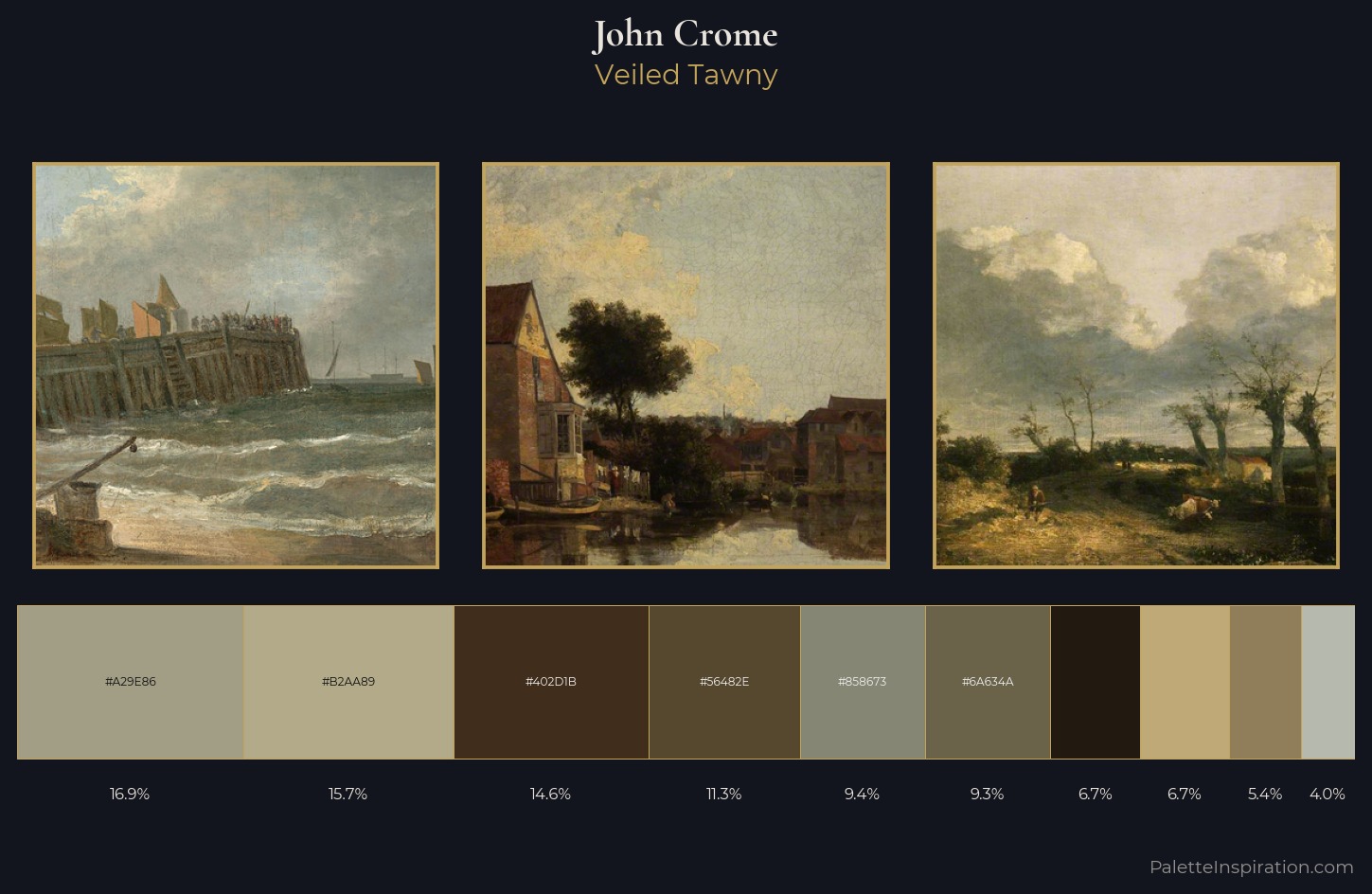 John Crome Palette 5 — Veiled Tawny