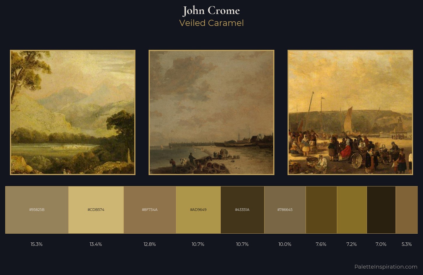 John Crome Palette 8 — Veiled Caramel