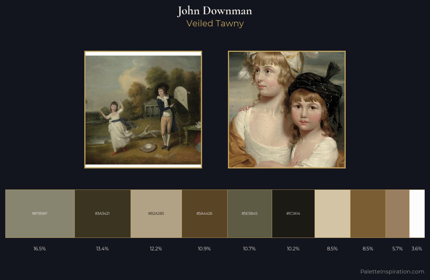 John Downman Palette 1 — Veiled Tawny