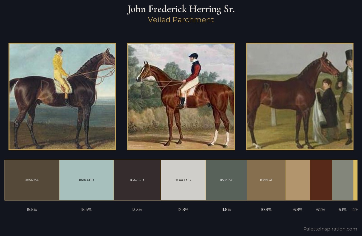 John Frederick Herring Sr. Palette 2 — Veiled Parchment