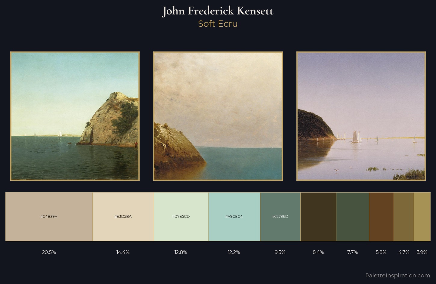 John Frederick Kensett Palette 2 — Soft Ecru