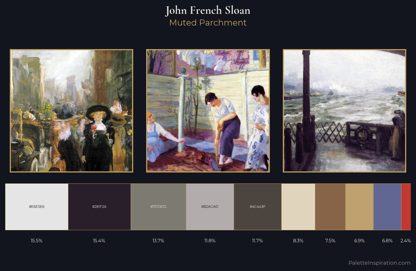 John French Sloan Palette 2 — Muted Parchment
