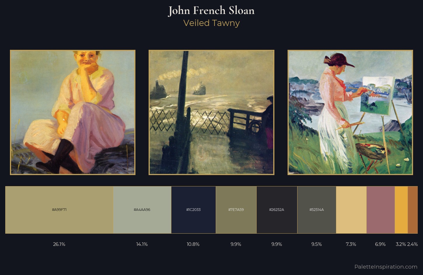 John French Sloan Palette 4 — Veiled Tawny