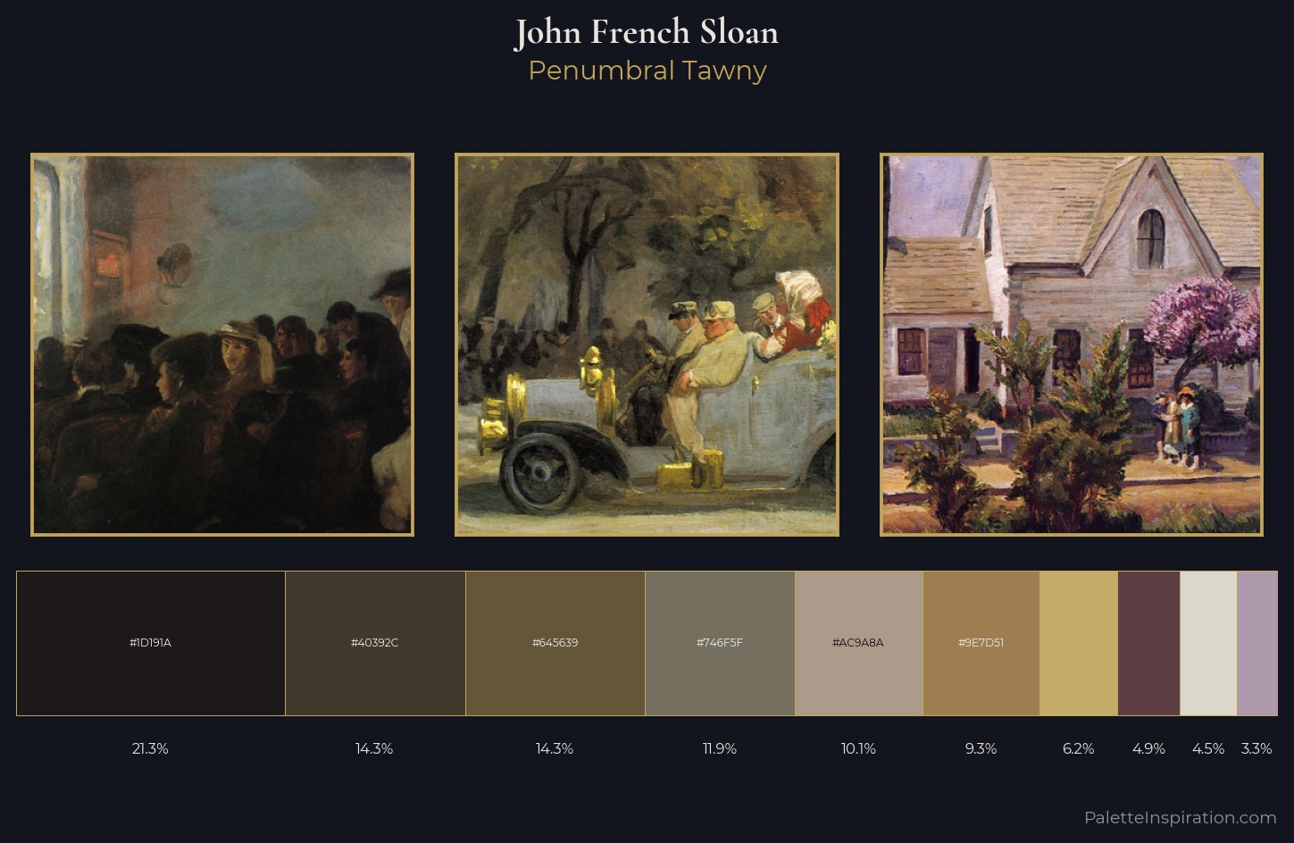 John French Sloan Palette 5 — Penumbral Tawny