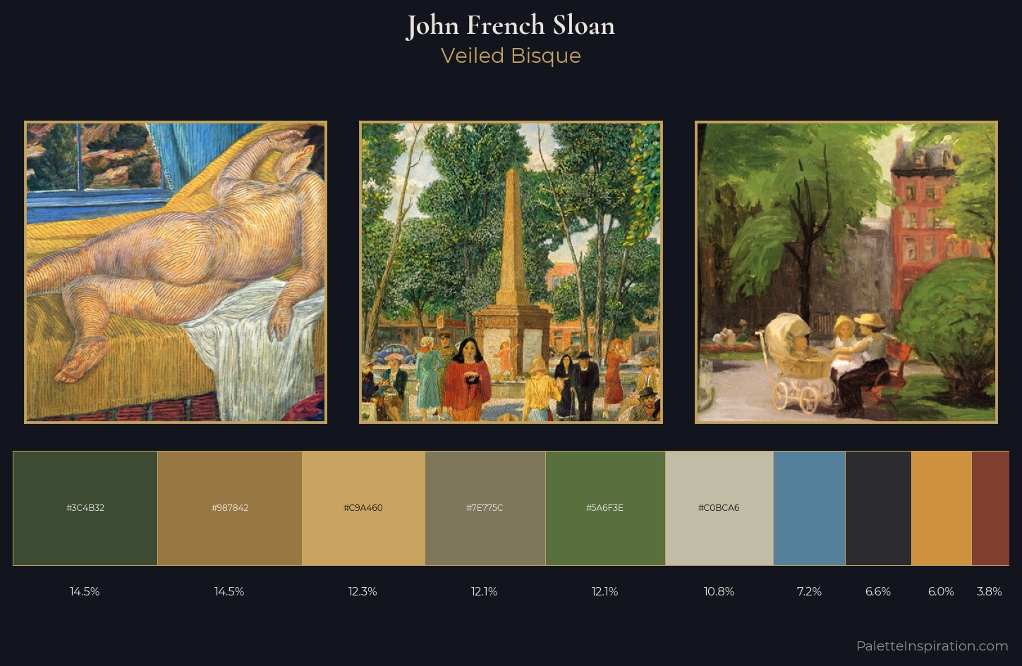 John French Sloan Palette 6 — Veiled Bisque