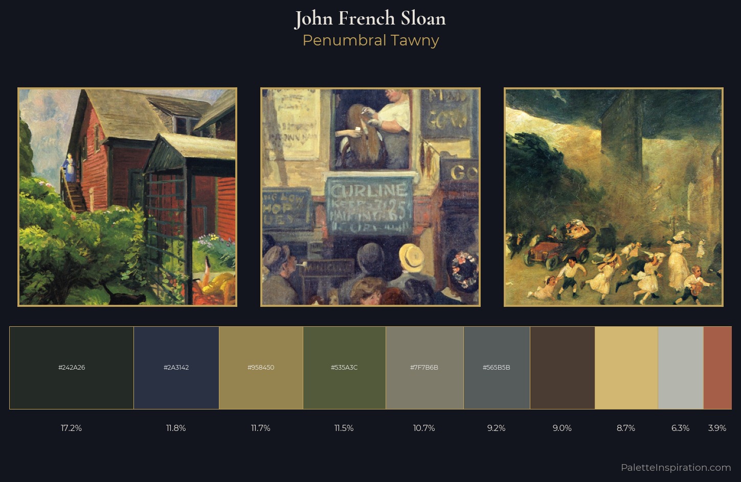 John French Sloan Palette 9 — Penumbral Tawny