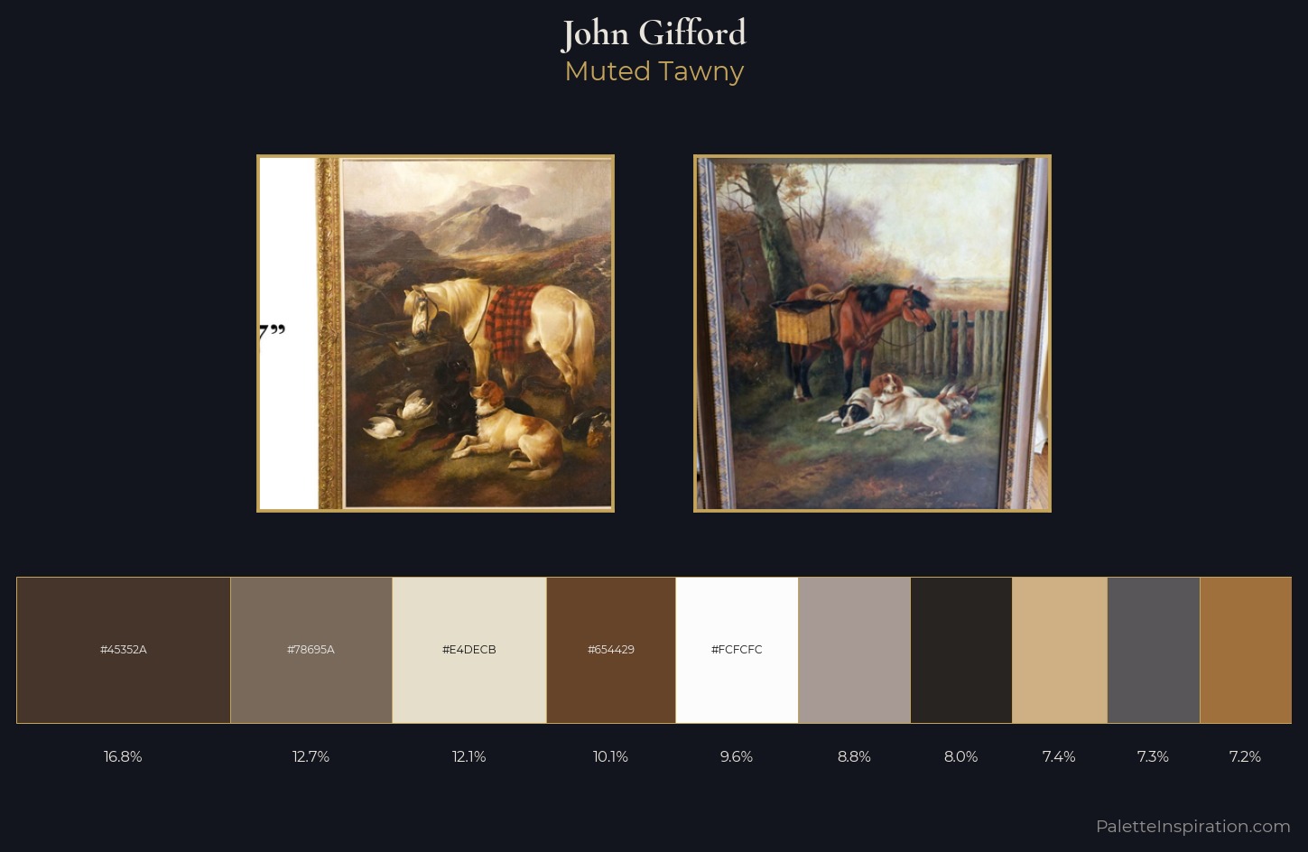 John Gifford Palette 2 — Muted Tawny