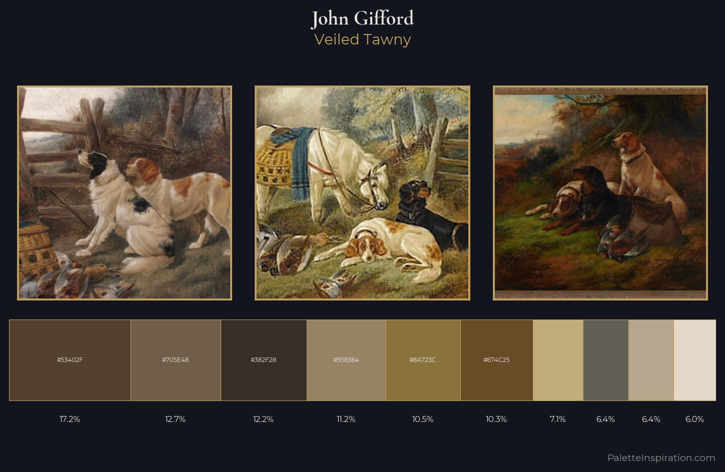 John Gifford Palette 3 — Veiled Tawny