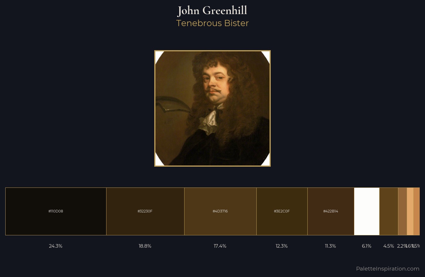 John Greenhill Palette 2 — Tenebrous Bister