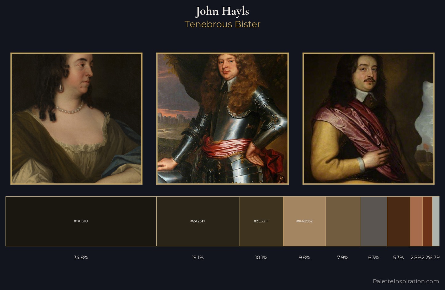 John Hayls Palette 3 — Tenebrous Bister