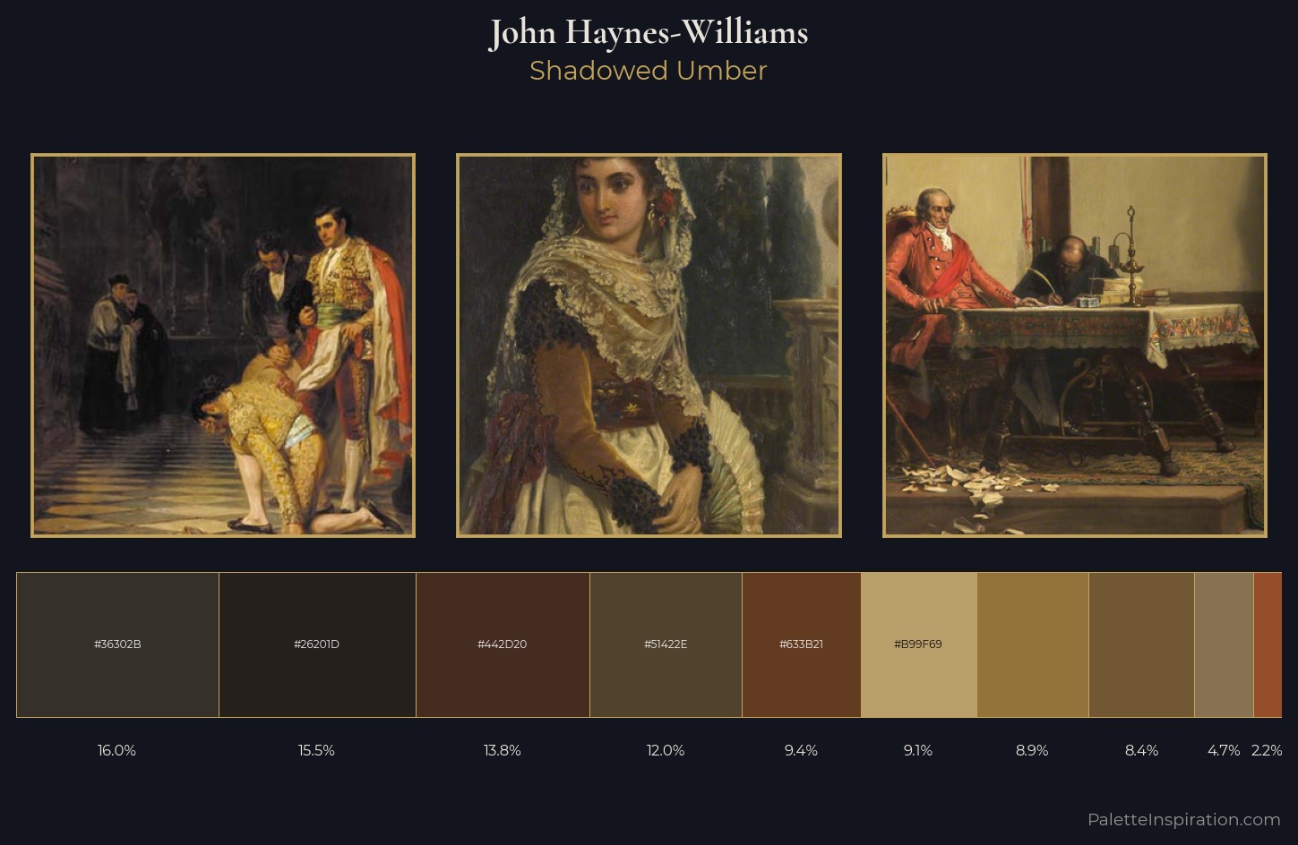 John Haynes-Williams Palette 5 — Shadowed Umber