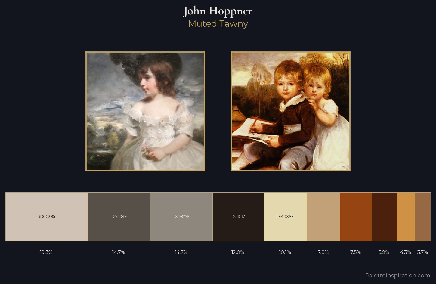 John Hoppner Palette 1 — Muted Tawny