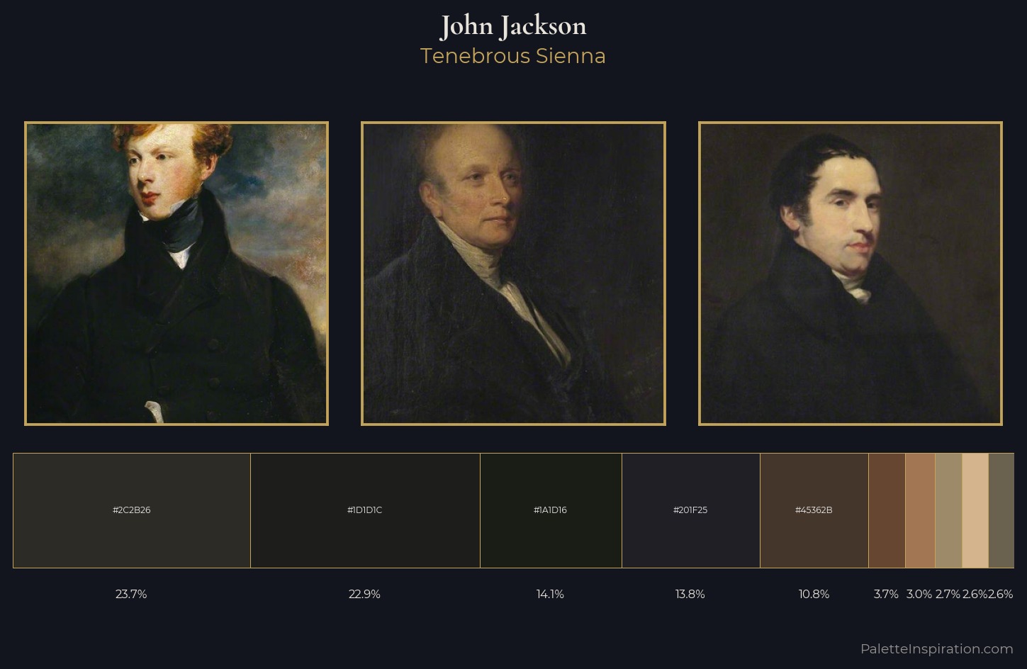 John Jackson Palette 7 — Tenebrous Sienna