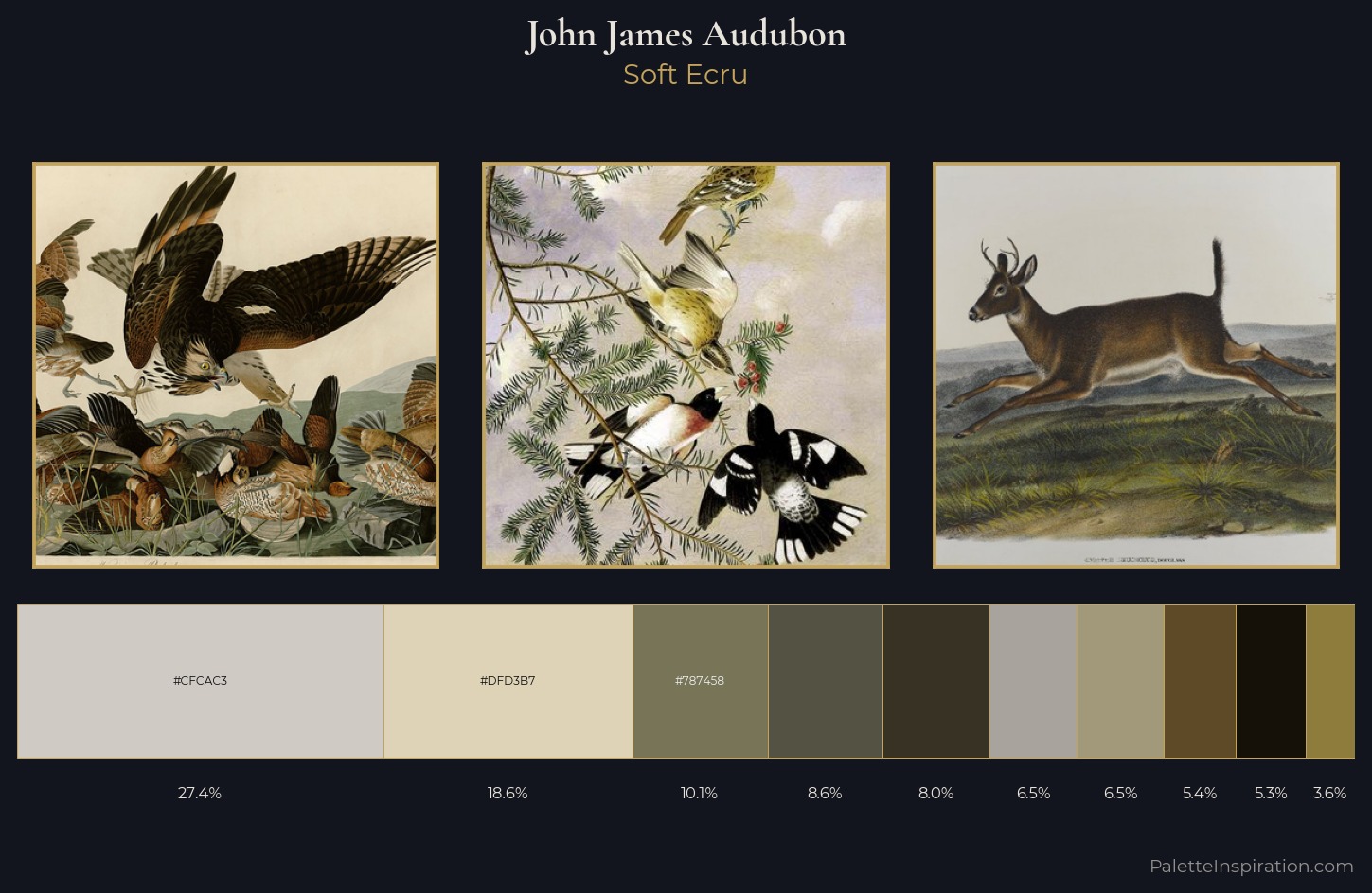 John James Audubon Palette 2 — Soft Ecru
