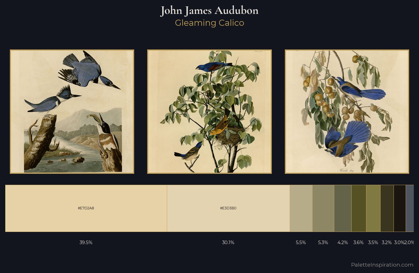 John James Audubon Palette 3 — Gleaming Calico