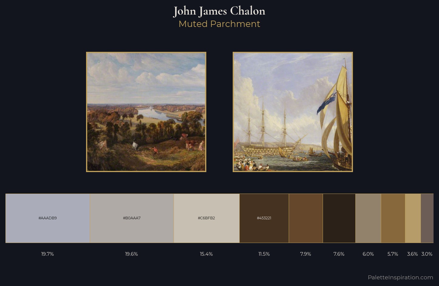 John James Chalon Palette 1 — Muted Parchment
