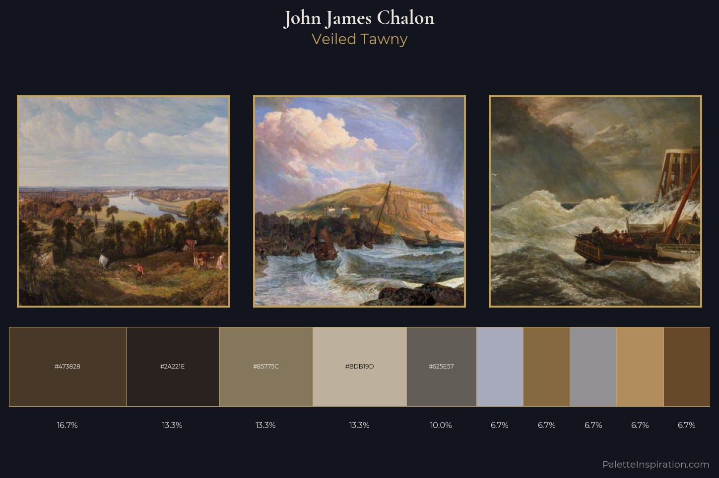 John James Chalon Master Palette — Veiled Tawny