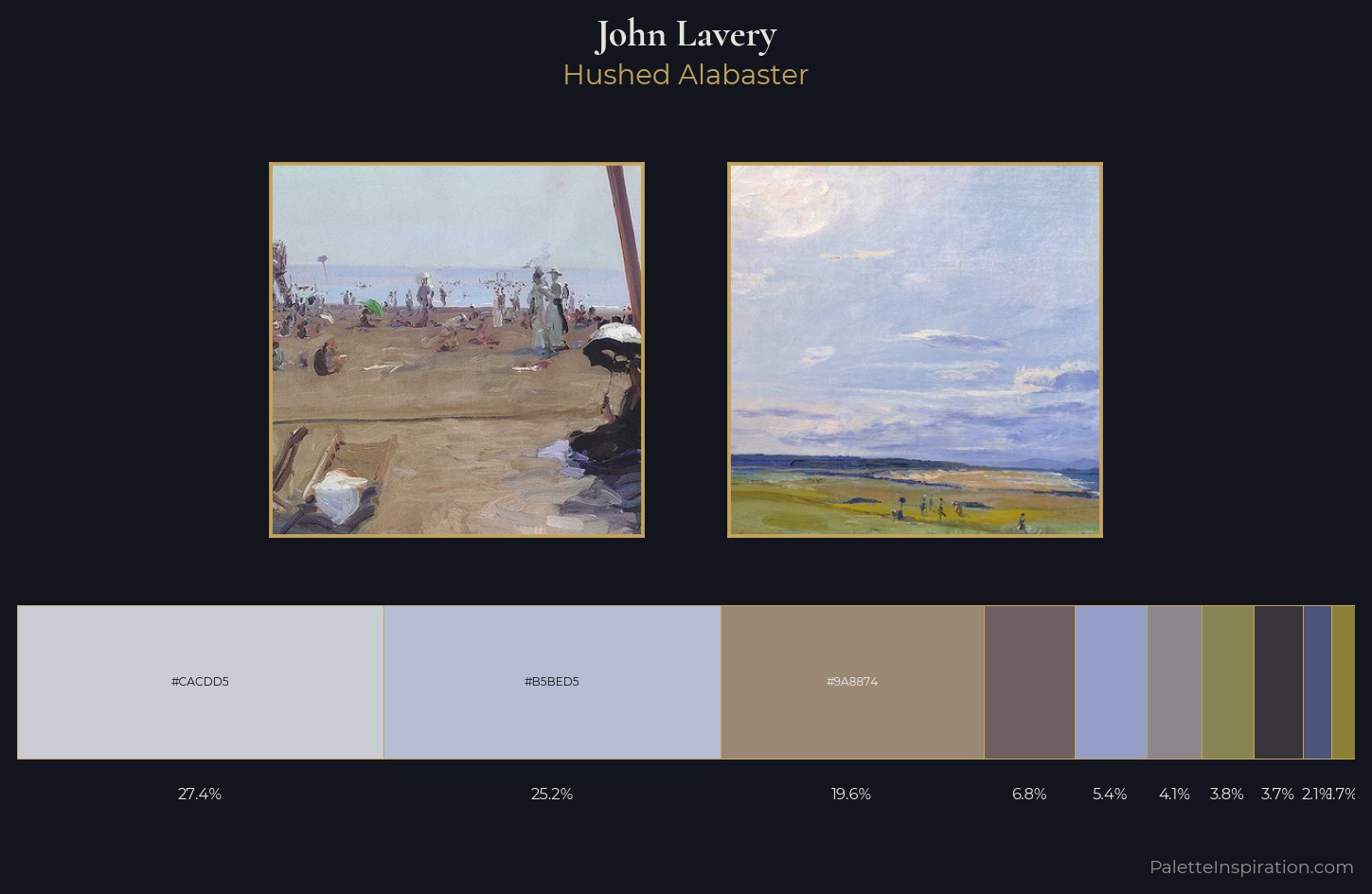 John Lavery Palette 1 — Hushed Alabaster