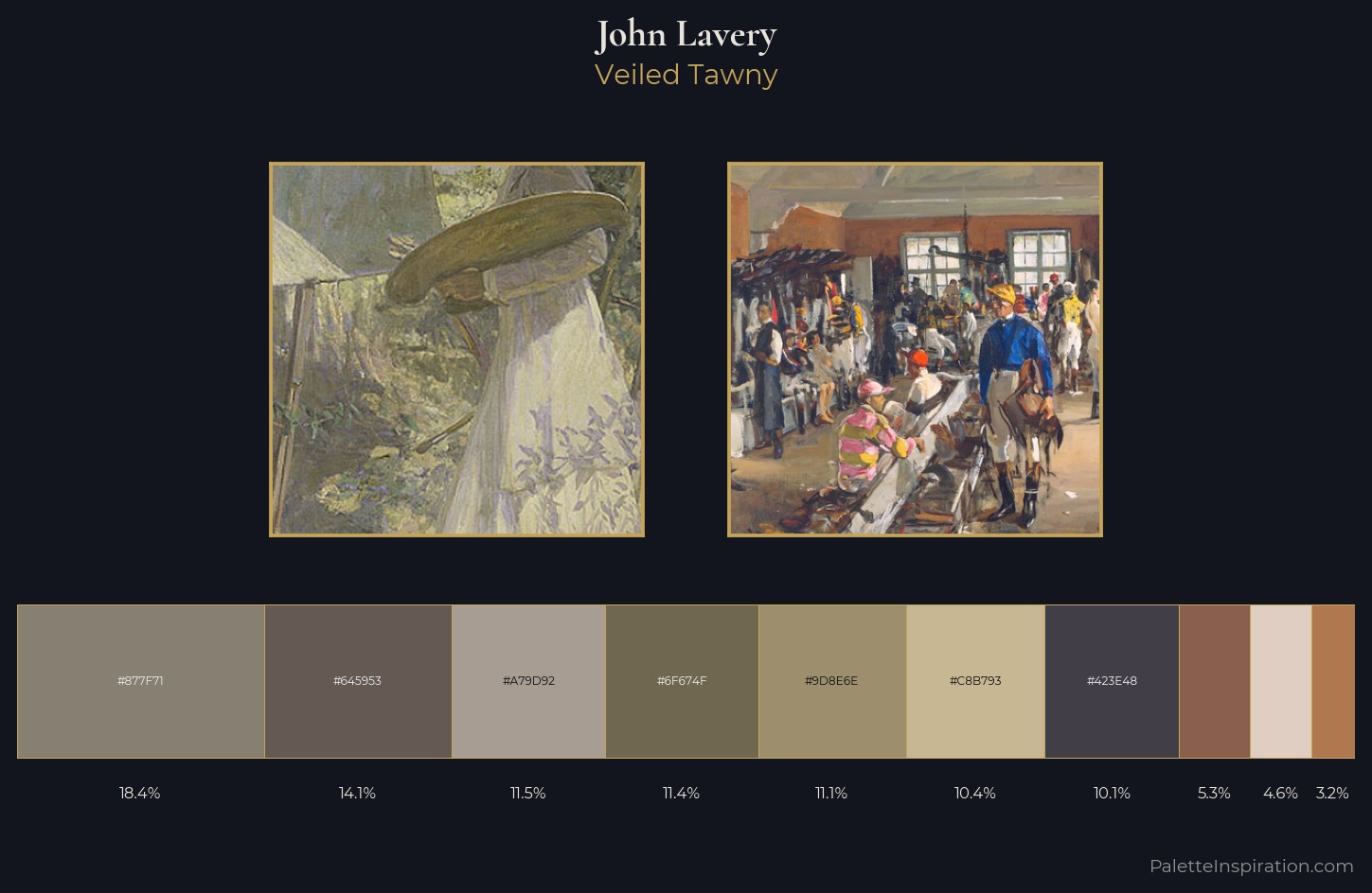 John Lavery Palette 2 — Veiled Tawny