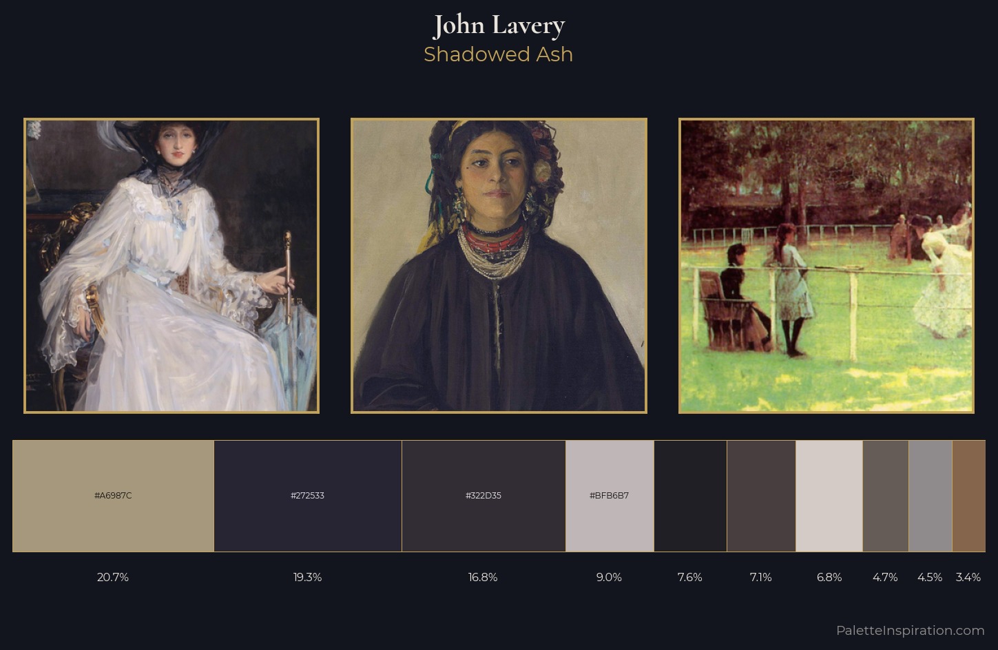 John Lavery Palette 4 — Shadowed Ash