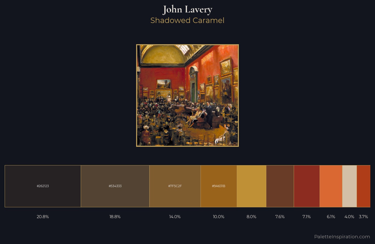 John Lavery Palette 6 — Shadowed Caramel