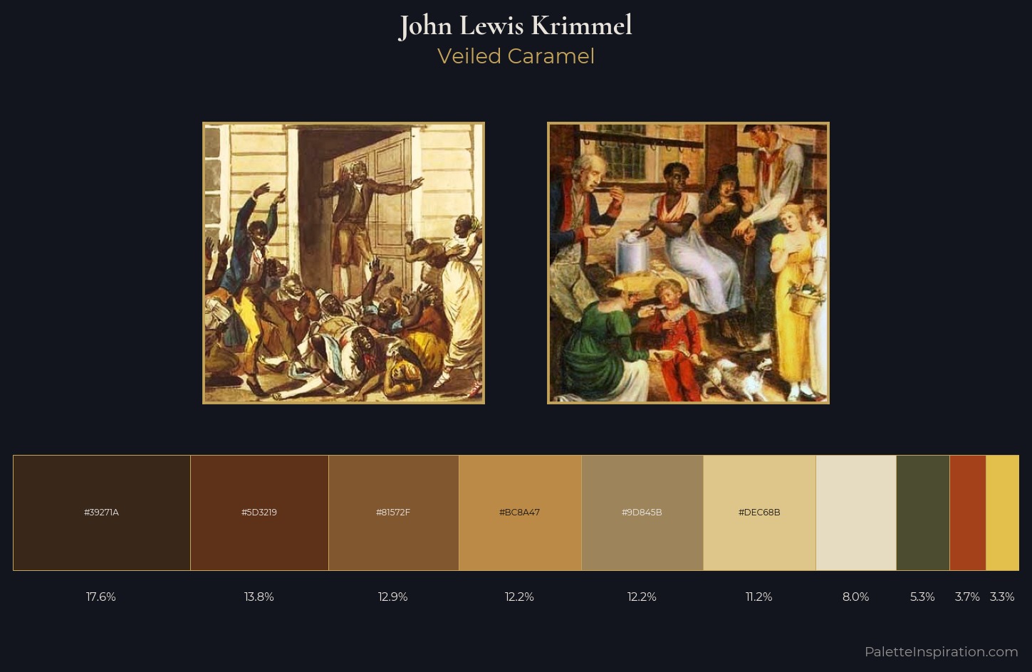 John Lewis Krimmel Palette 1 — Veiled Caramel