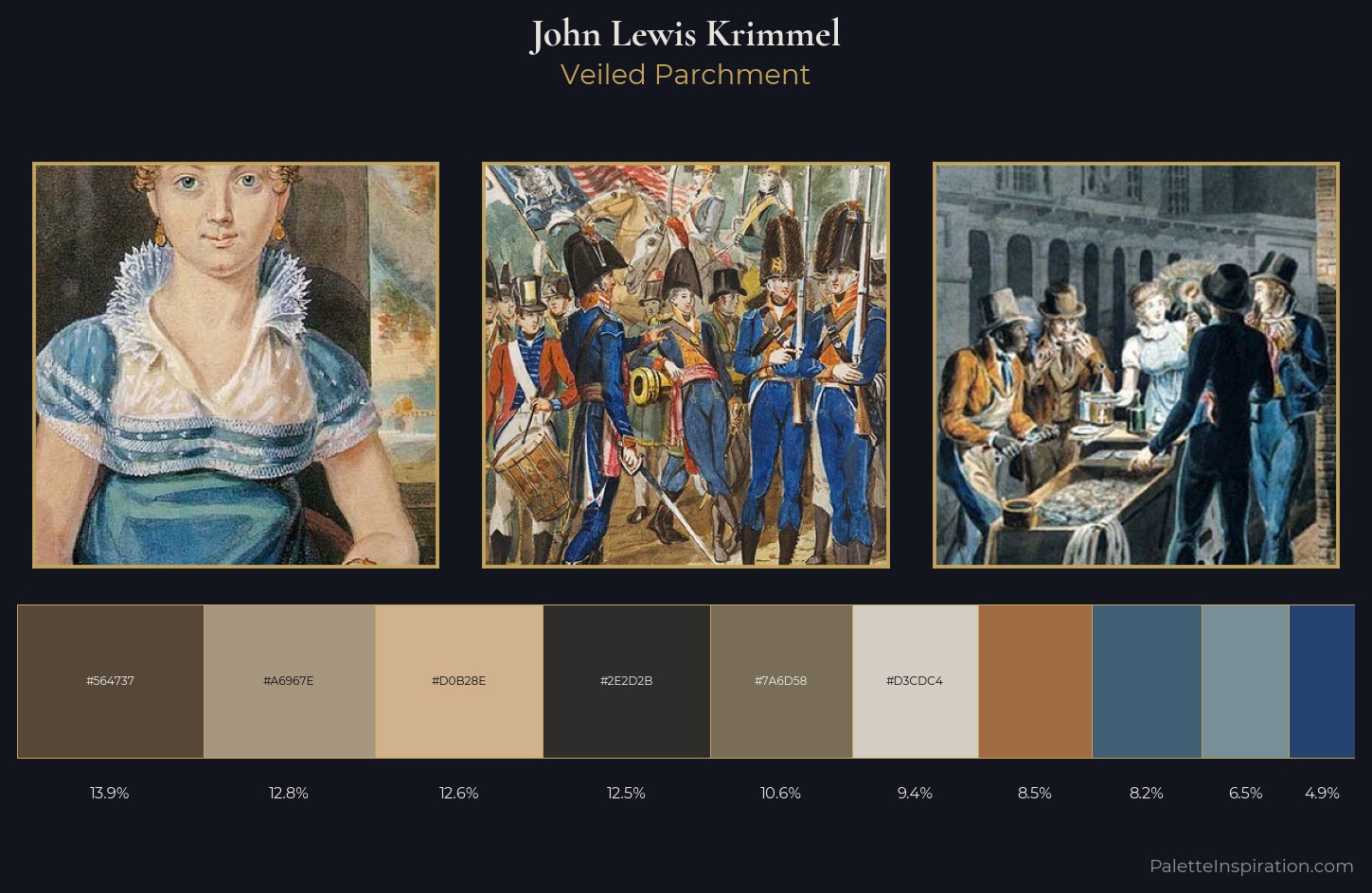 John Lewis Krimmel Palette 3 — Veiled Parchment