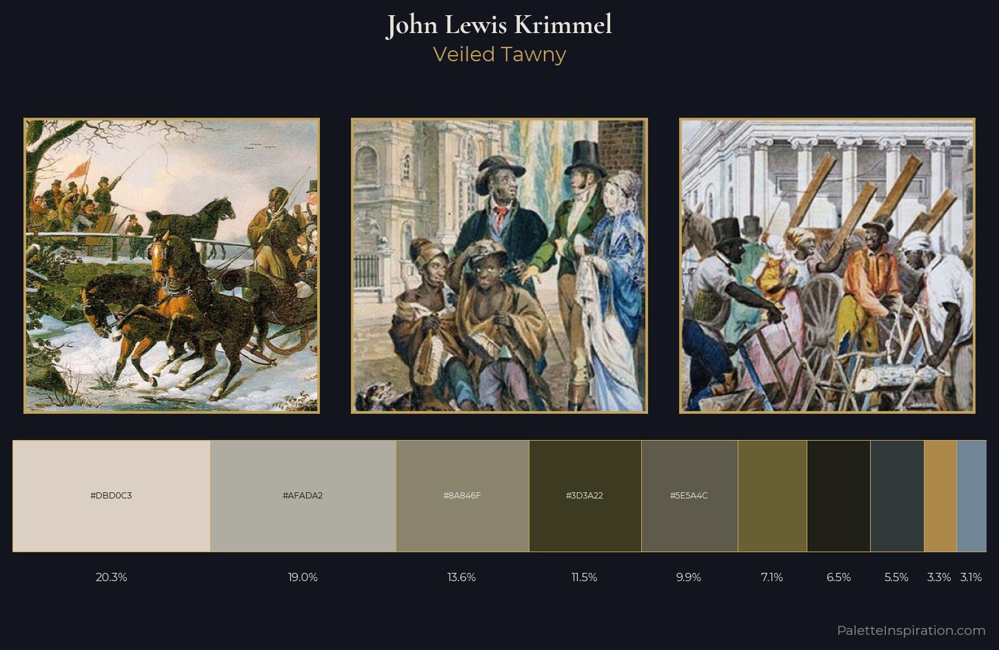 John Lewis Krimmel Palette 4 — Veiled Tawny