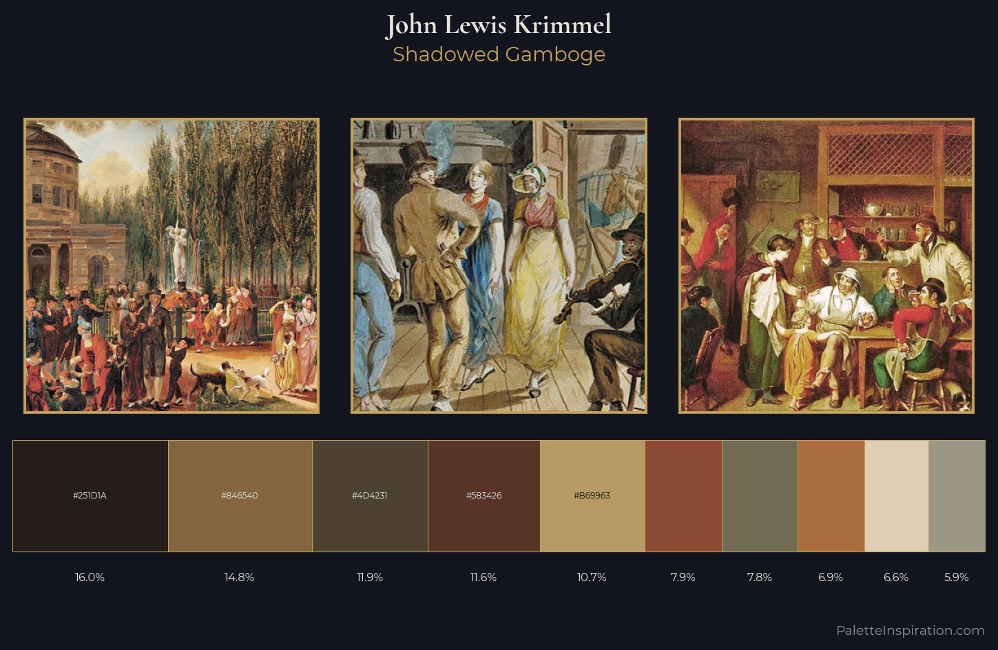 John Lewis Krimmel Palette 5 — Shadowed Gamboge