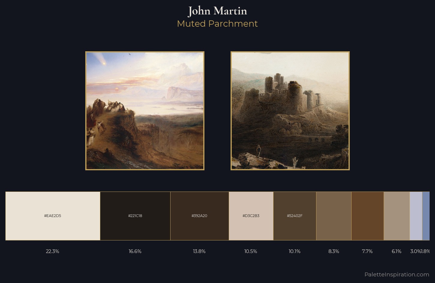 John Martin Palette 1 — Muted Parchment