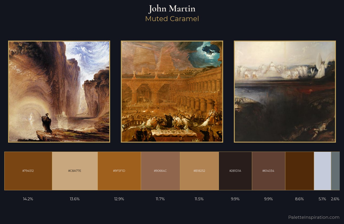 John Martin Palette 4 — Muted Caramel