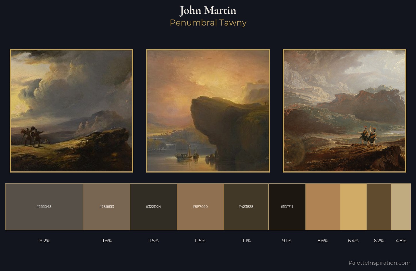 John Martin Palette 5 — Penumbral Tawny
