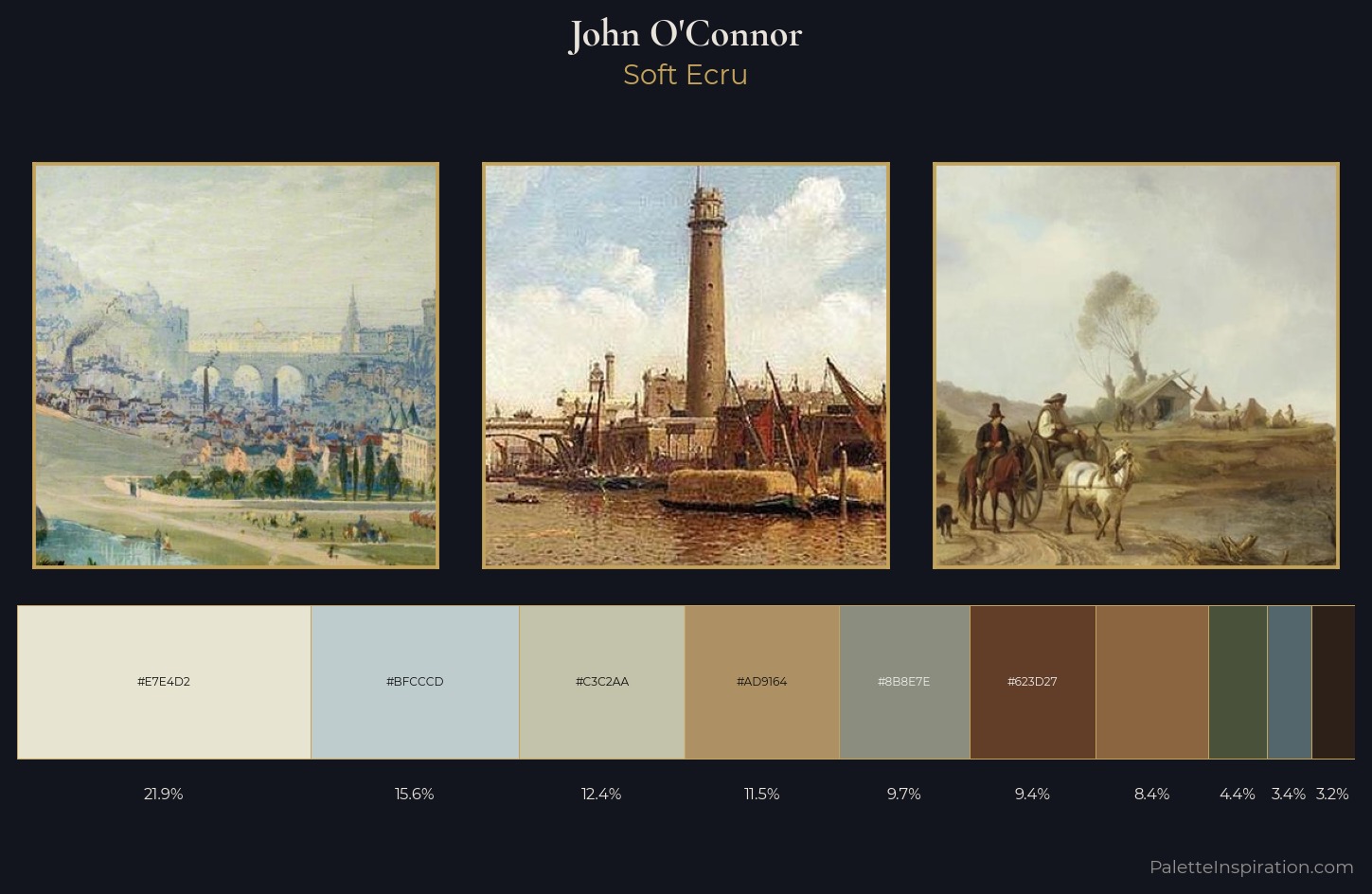 John O'Connor Palette 3 — Soft Ecru