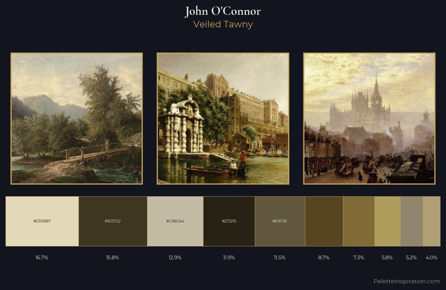 John O'Connor Palette 4 — Veiled Tawny