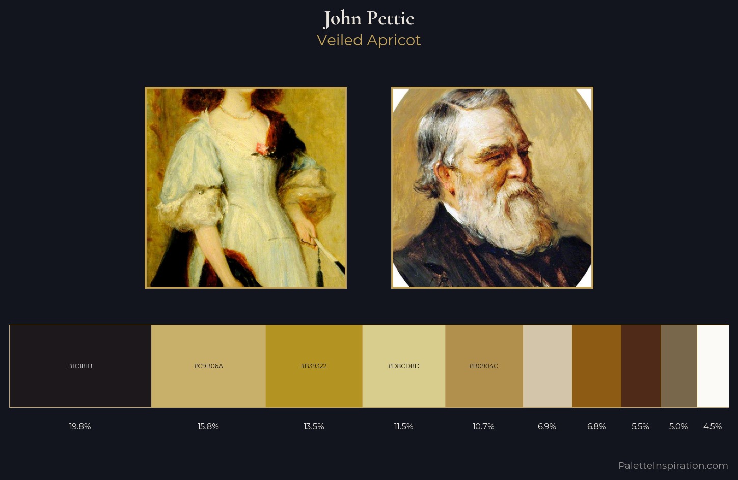 John Pettie Palette 1 — Veiled Apricot