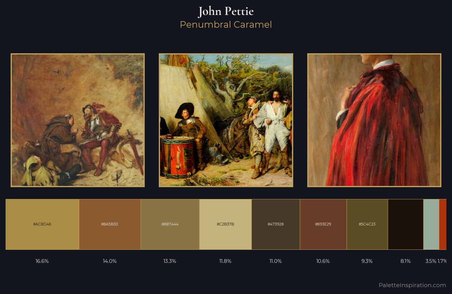 John Pettie Palette 5 — Penumbral Caramel