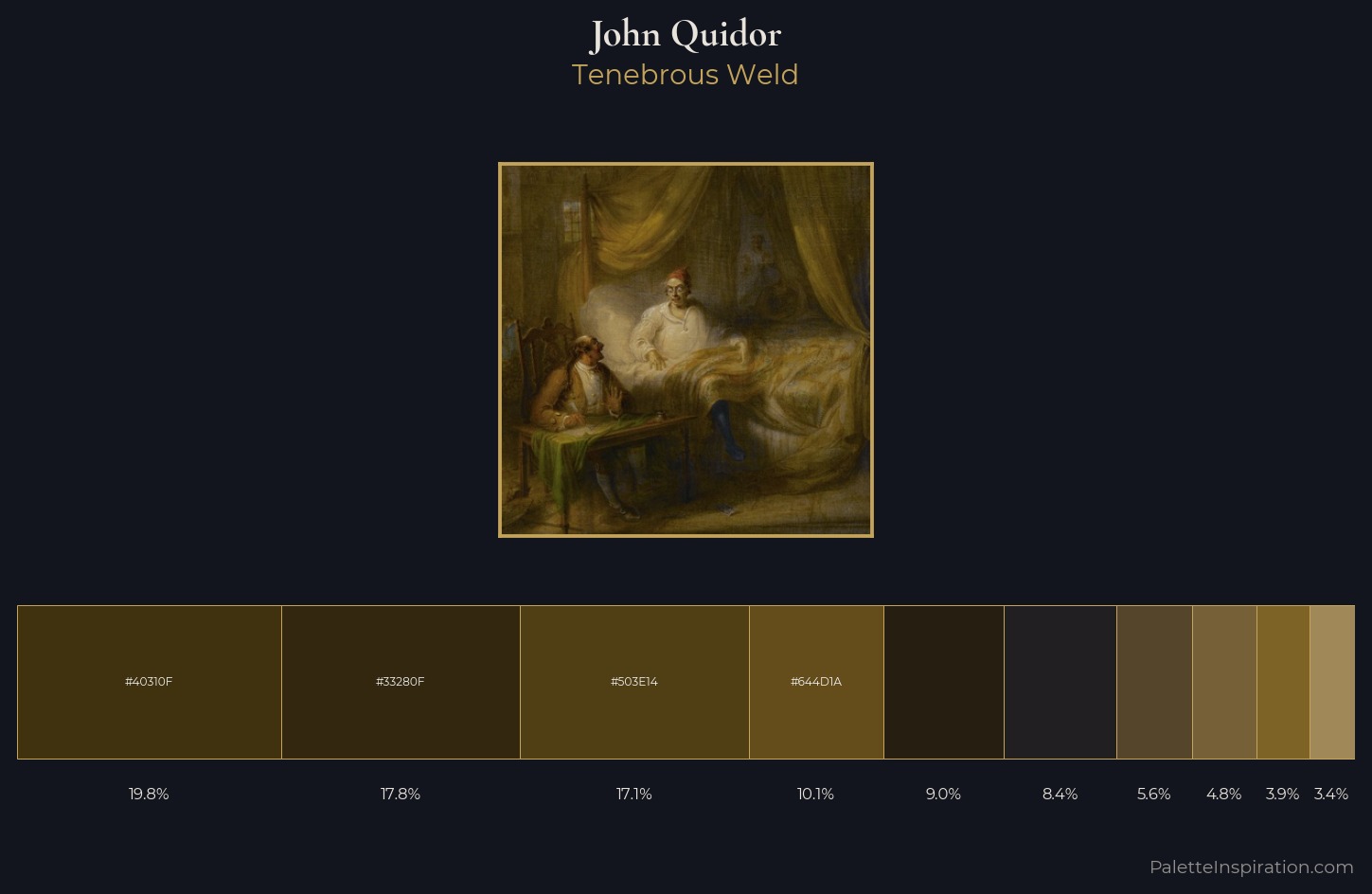 John Quidor Palette 5 — Tenebrous Weld