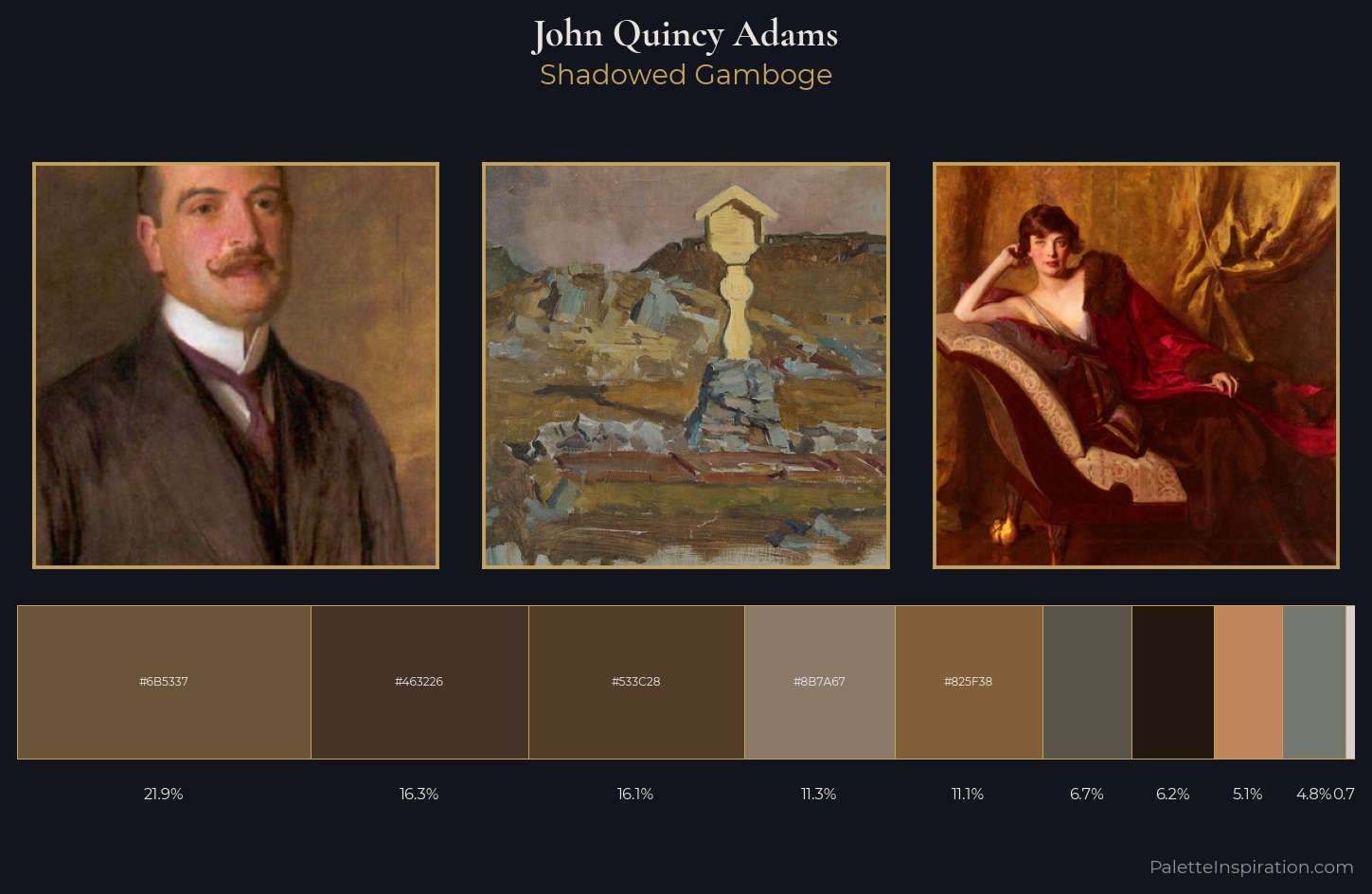 John Quincy Adams Palette 2 — Shadowed Gamboge