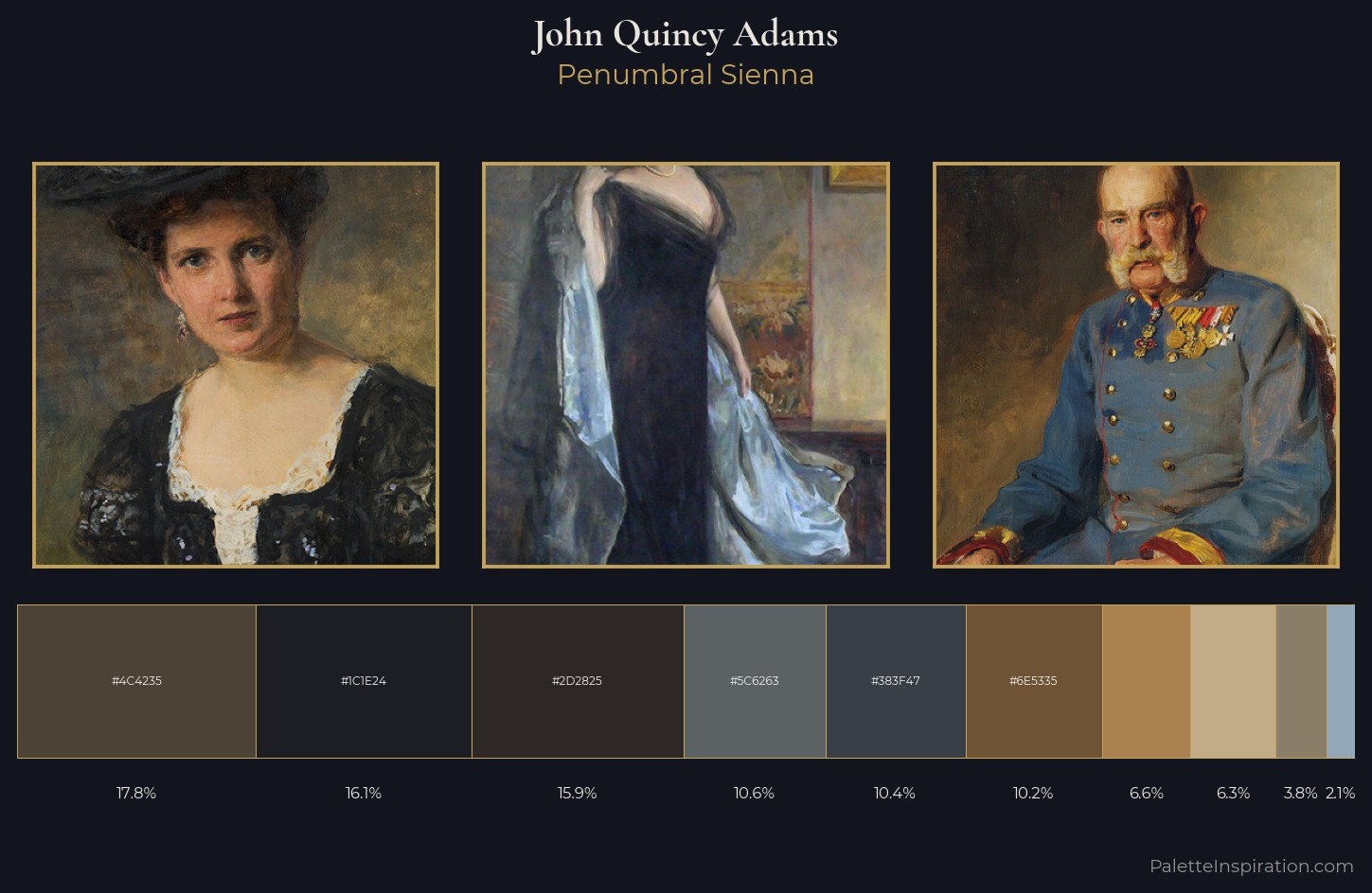 John Quincy Adams Palette 4 — Penumbral Sienna