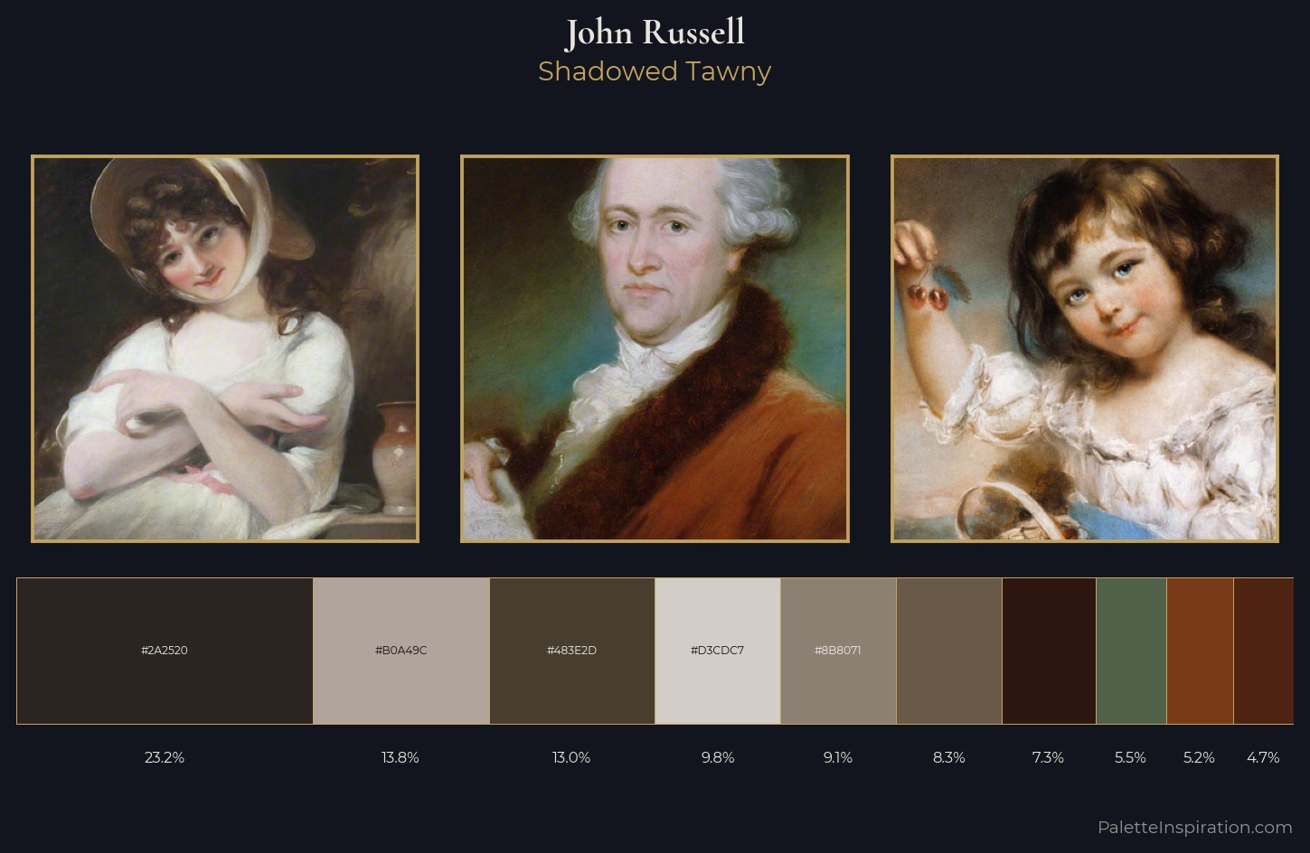 John Russell Palette 7 — Shadowed Tawny