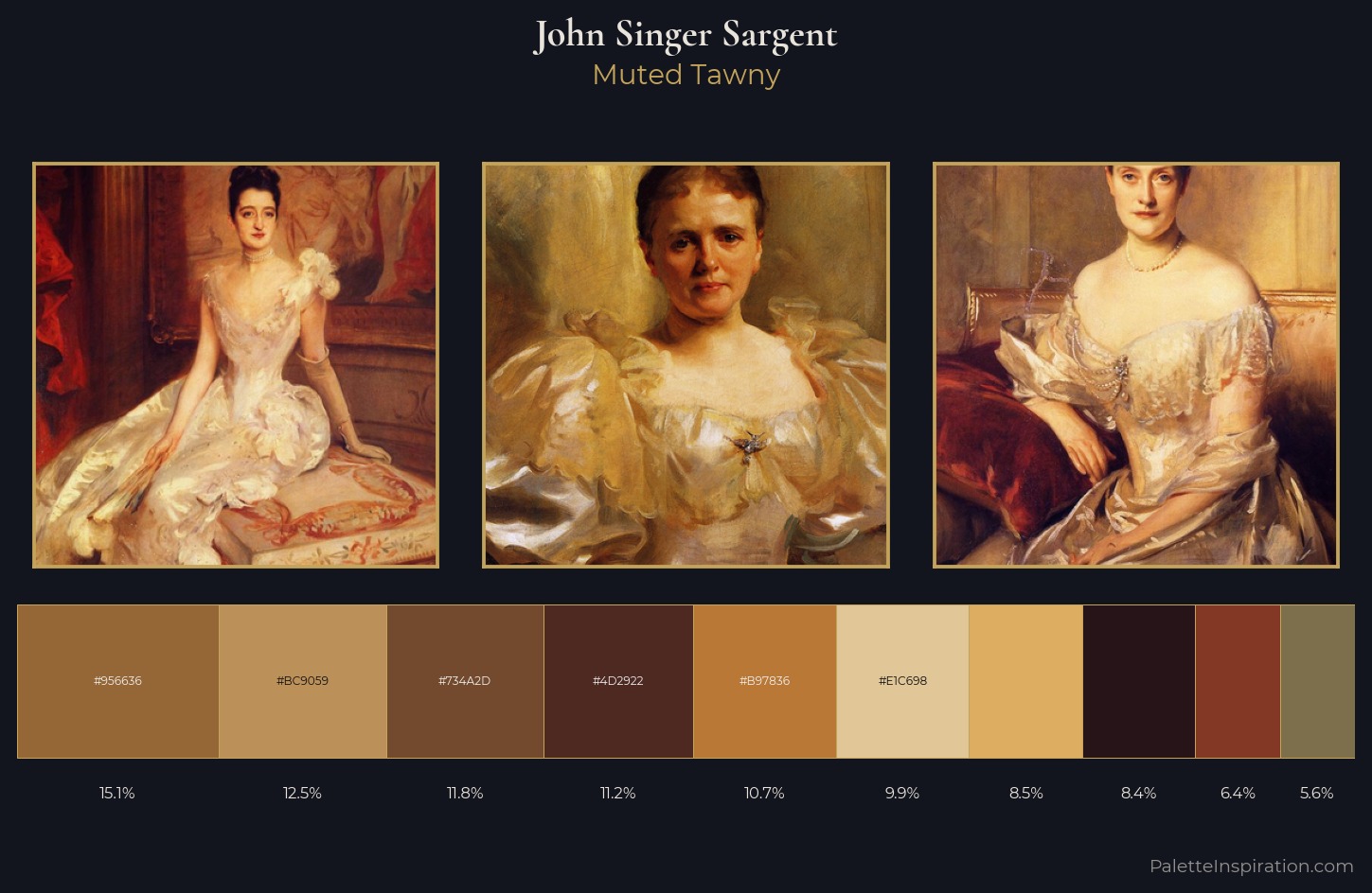 John Singer Sargent Palette 21 — Muted Tawny