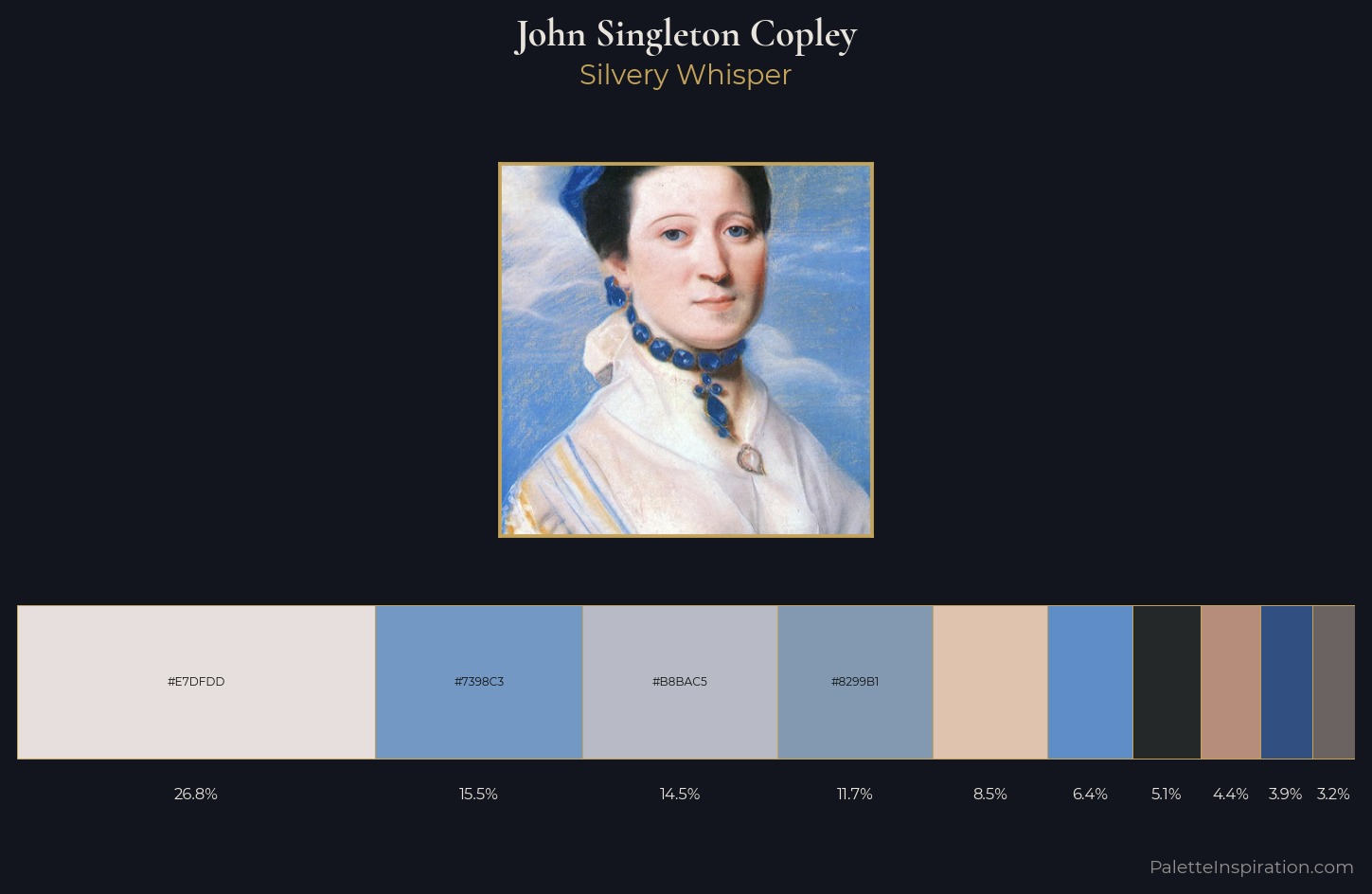 John Singleton Copley Palette 1 — Silvery Whisper