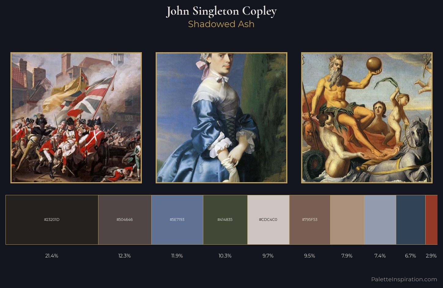 John Singleton Copley Palette 7 — Shadowed Ash