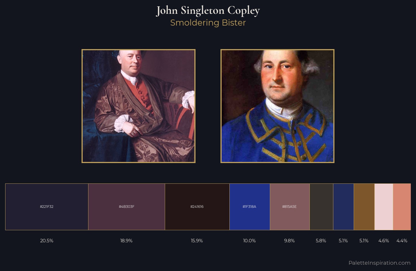 John Singleton Copley Palette 13 — Smoldering Bister
