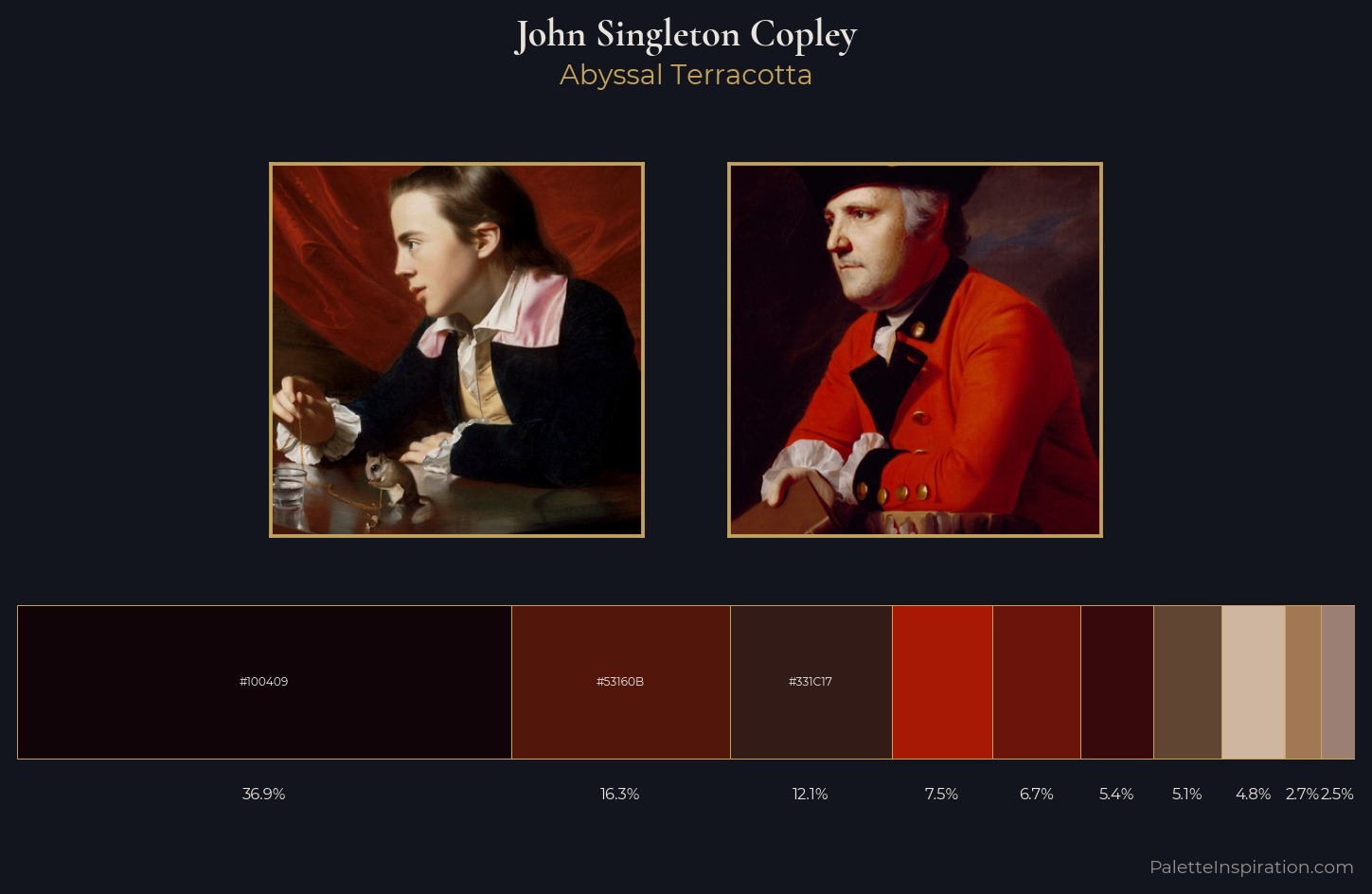 John Singleton Copley Palette 14 — Abyssal Terracotta