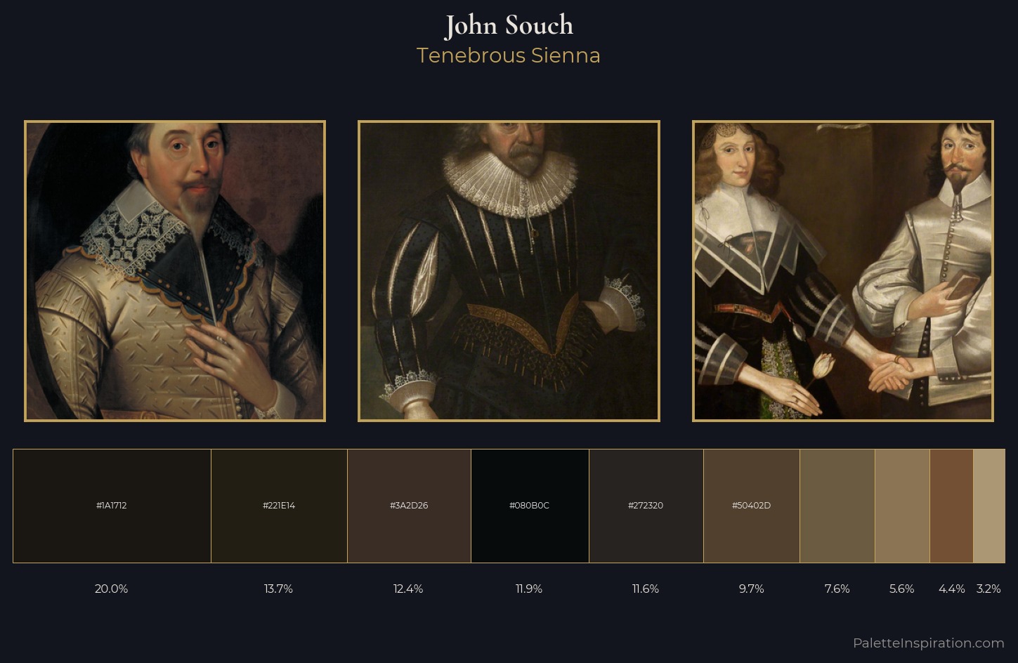 John Souch Palette 3 — Tenebrous Sienna