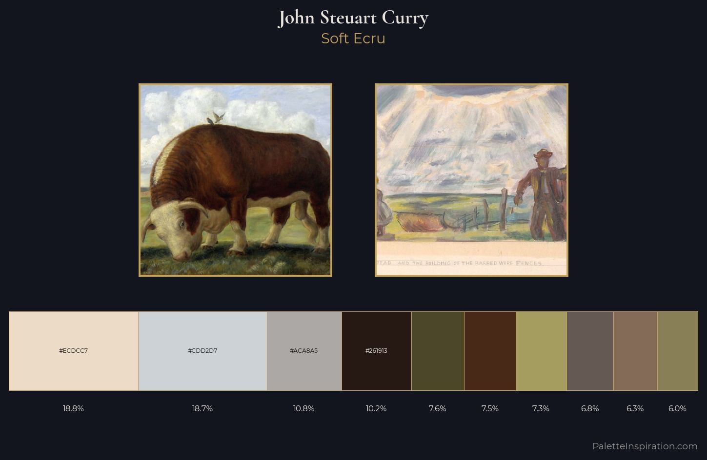 John Steuart Curry Palette 3 — Soft Ecru