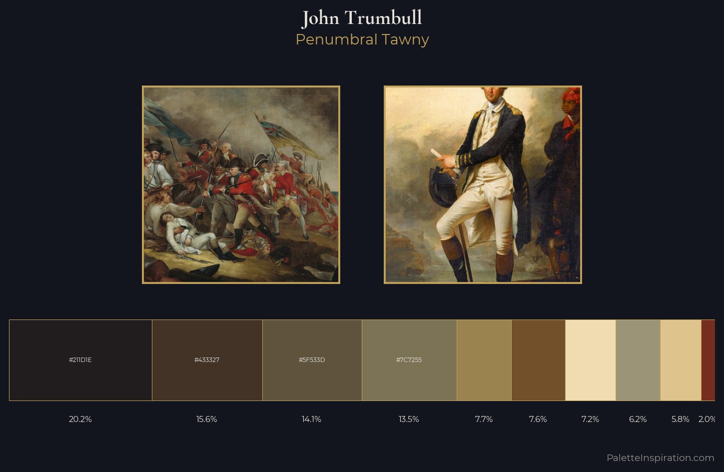 John Trumbull Palette 1 — Penumbral Tawny